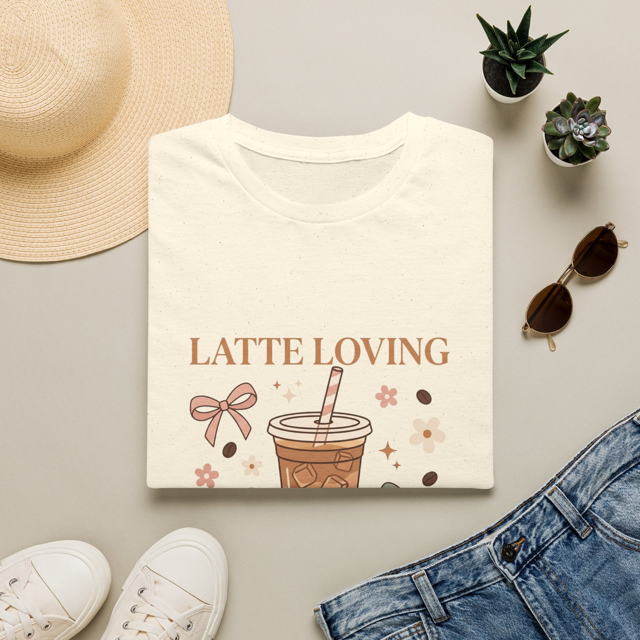 Latte Loving Lady Boss T-Shirt