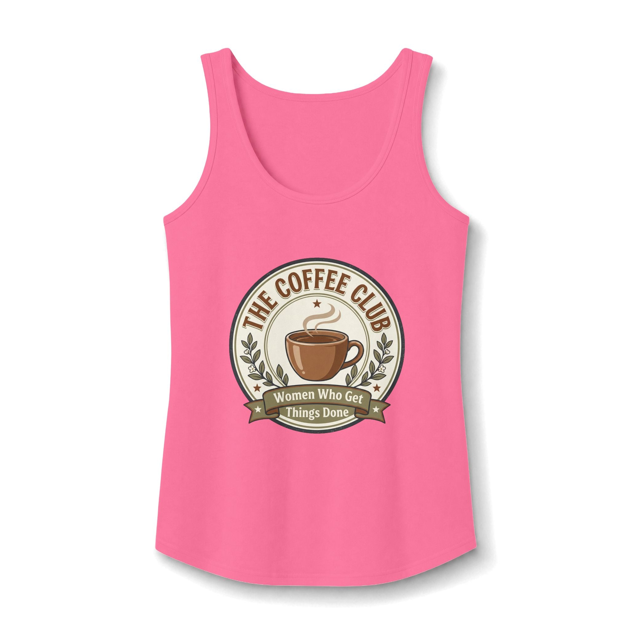 The Coffee Club Tank Top — "Women Who Get Things Done" Cotton Tank