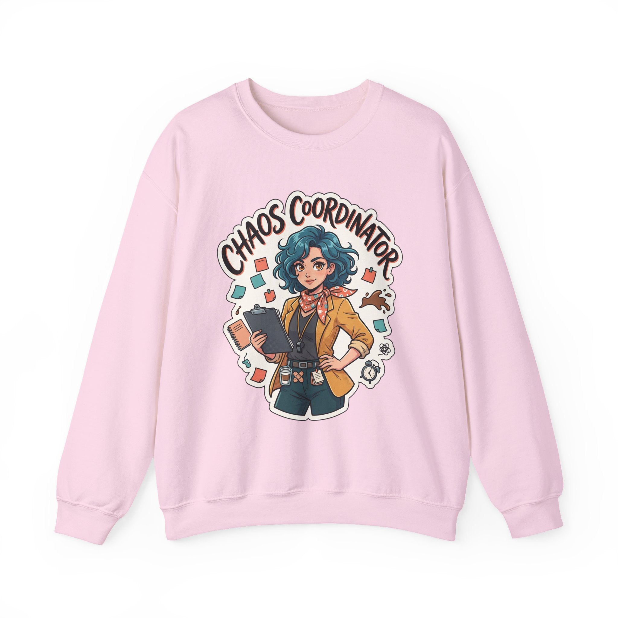 Chaos Coordinator Crewneck Sweatshirt — Funny Office Organizer Graphic Sweatshirt