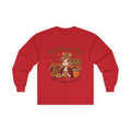Fall Mama Club Long Sleeve Tee — Coffee, Boots & Pumpkins Graphic