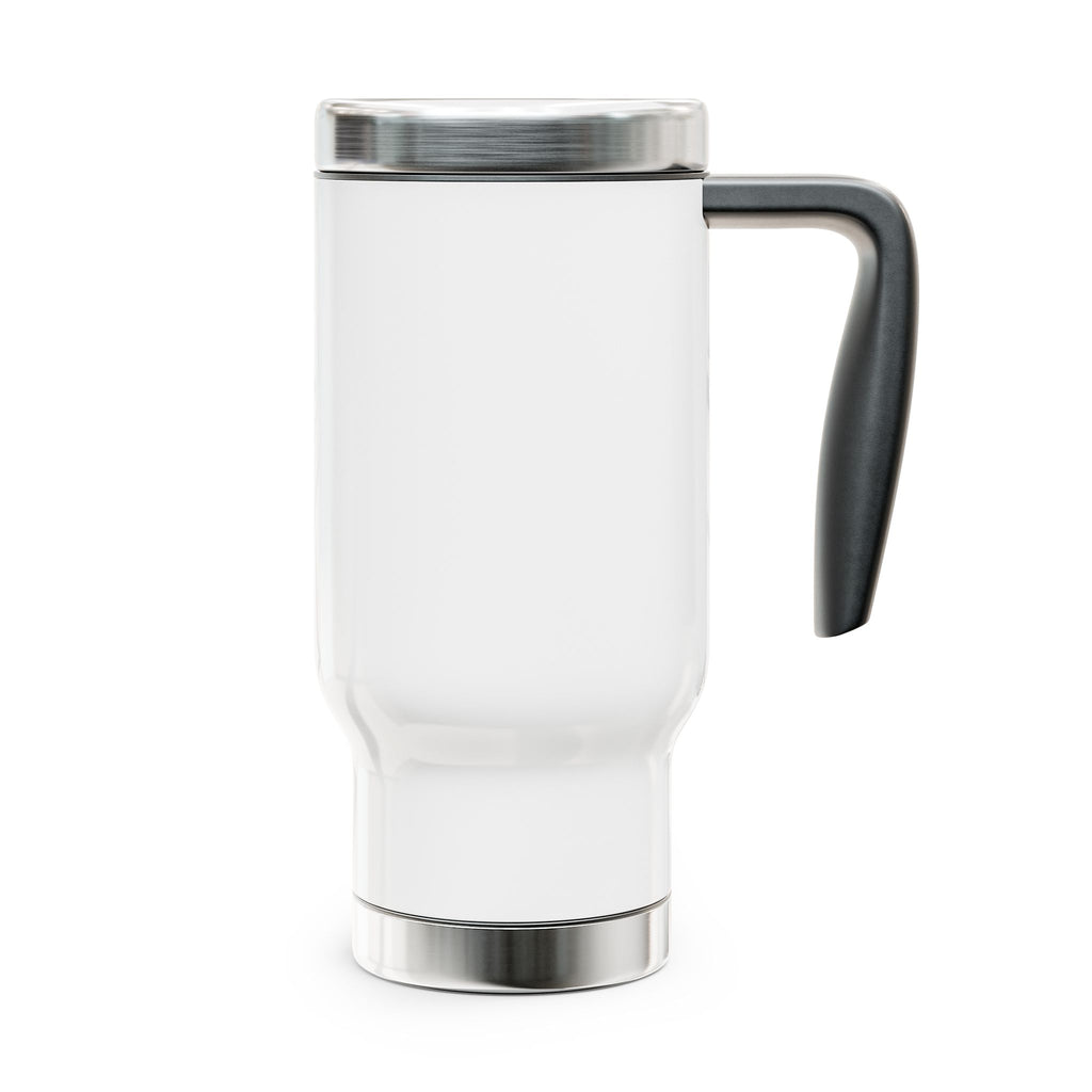 Coffee & Chaos Stainless Steel Travel Mug — 14oz Insulated with Handle
