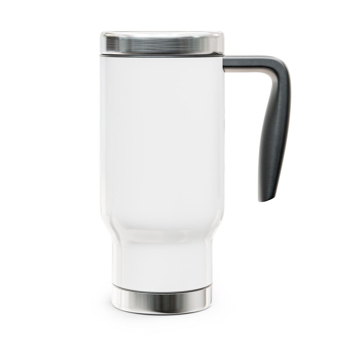 Coffee & Chaos Stainless Steel Travel Mug — 14oz Insulated with Handle