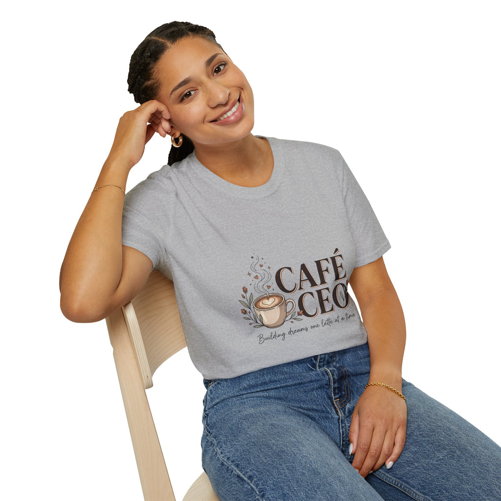 Café CEO T-Shirt — Coffee Lover Entrepreneur Tee