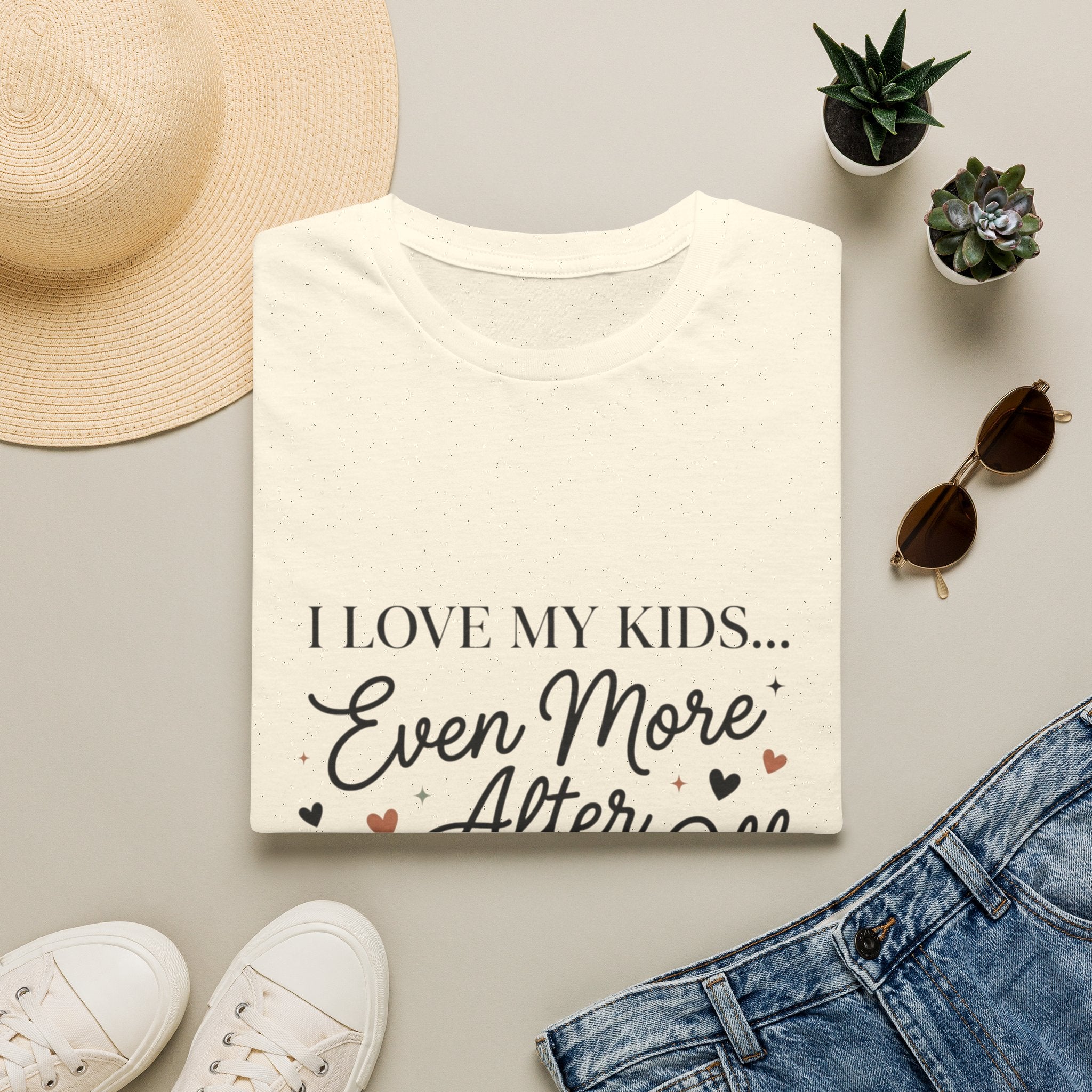 T-Shirt — “I Love My Kids… Even More After Drop-Off” Mom Coffee Tee