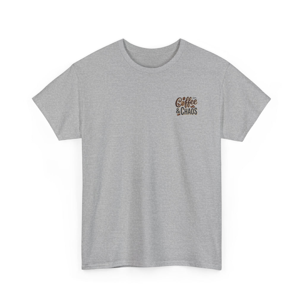 Coffee & Cocktails Tee — “Today Calls for Morning Double Espresso Lattes & Evening Espresso Martinis” Graphic T-Shirt