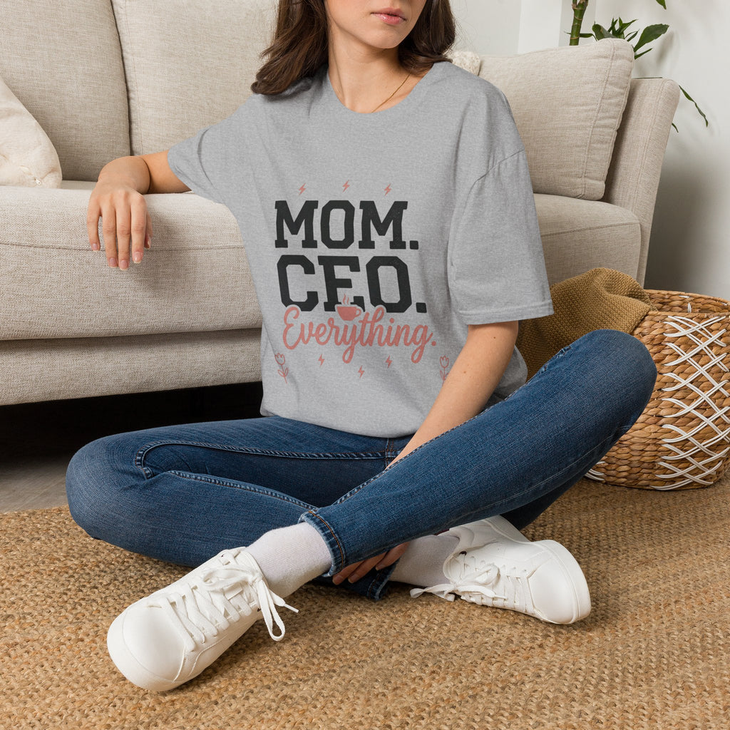 Mom. CEO. Everything. T-Shirt — Funny Mom Life Graphic Tee