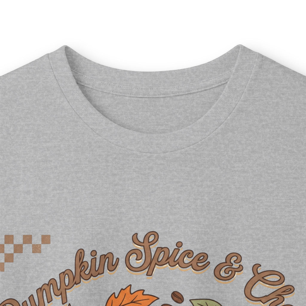 Pumpkin Spice & Cheers Long Sleeve Tee — Fall Pumpkin Coffee Shirt