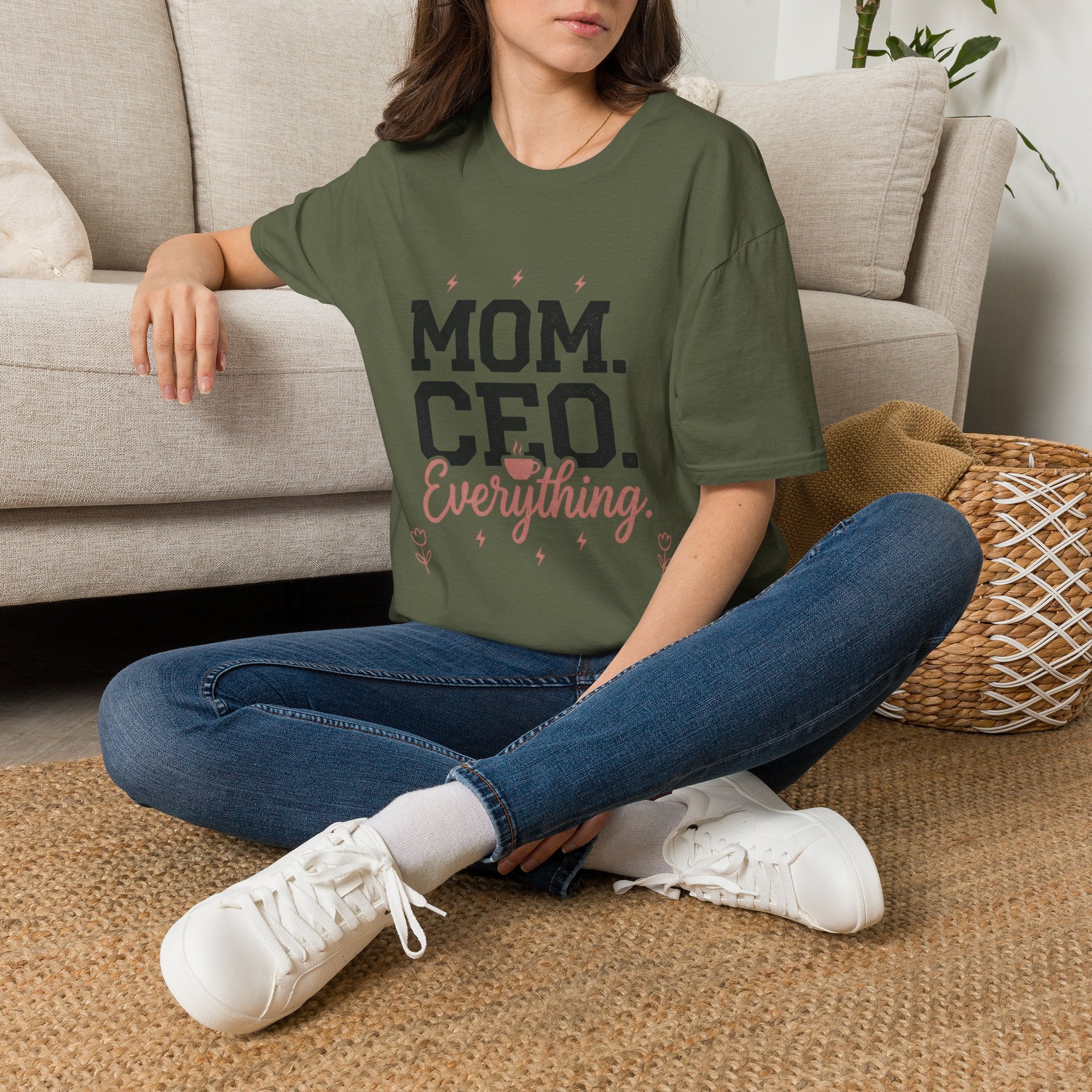 Mom. CEO. Everything. T-Shirt — Funny Mom Life Graphic Tee