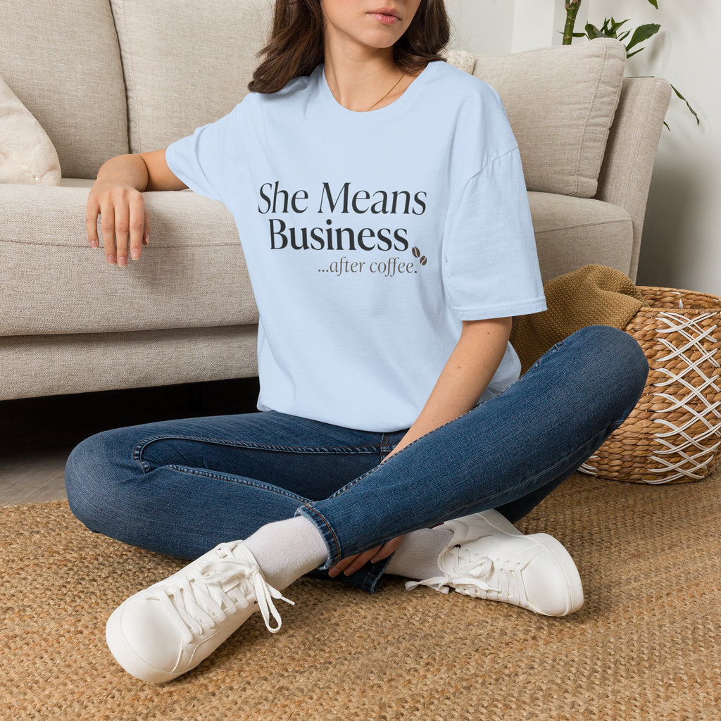 She Means Business™ Coffee Tee