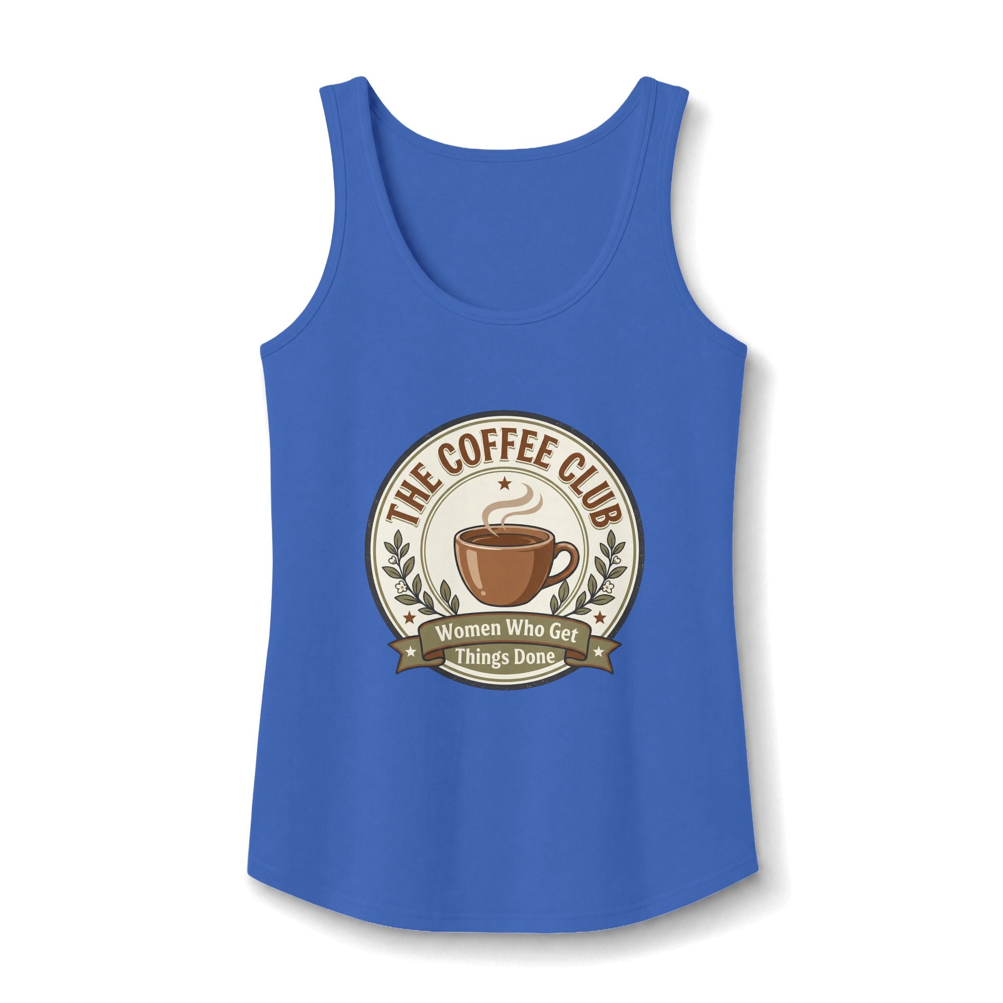 The Coffee Club Tank Top — "Women Who Get Things Done" Cotton Tank