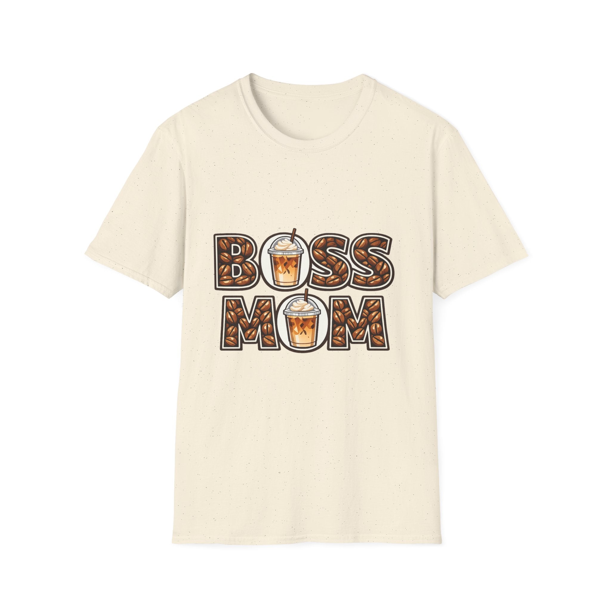Boss Mom Coffee T-Shirt — Graphic ‘Boss Mom’ Latte Design