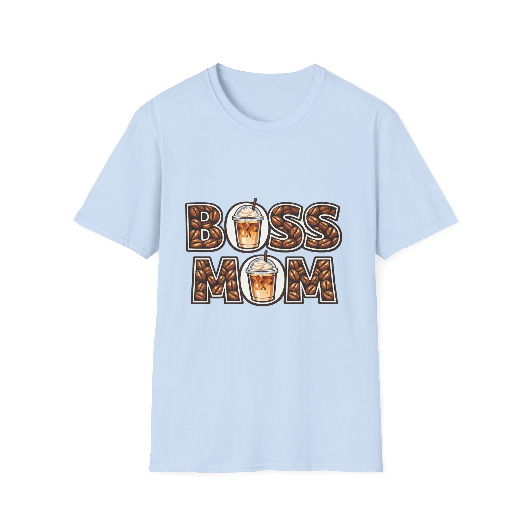 Boss Mom Coffee T-Shirt — Graphic ‘Boss Mom’ Latte Design