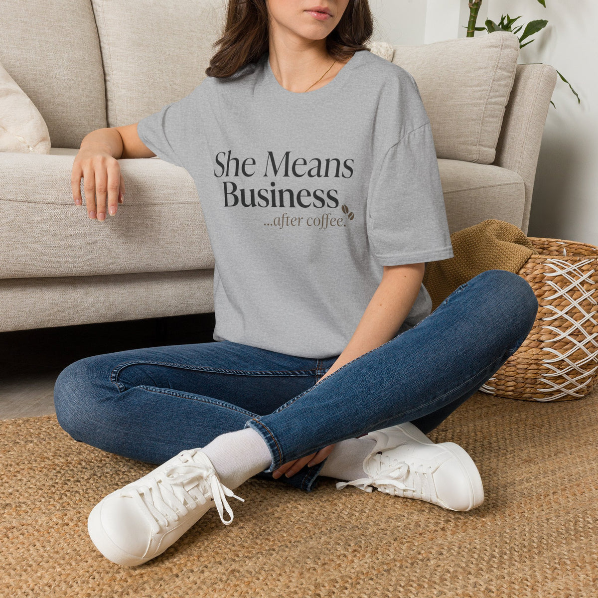 She Means Business™ Coffee Tee