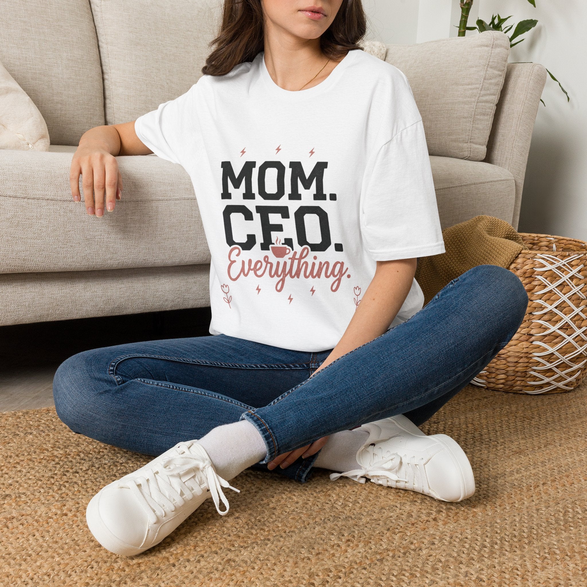 Mom. CEO. Everything. T-Shirt — Funny Mom Life Graphic Tee