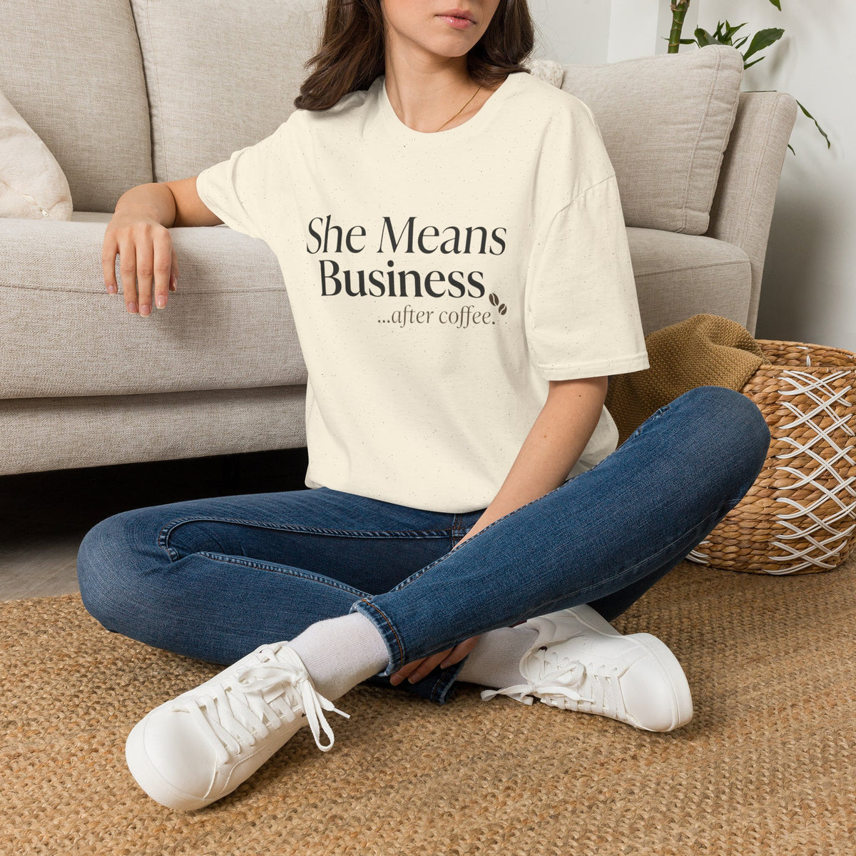 She Means Business™ Coffee Tee