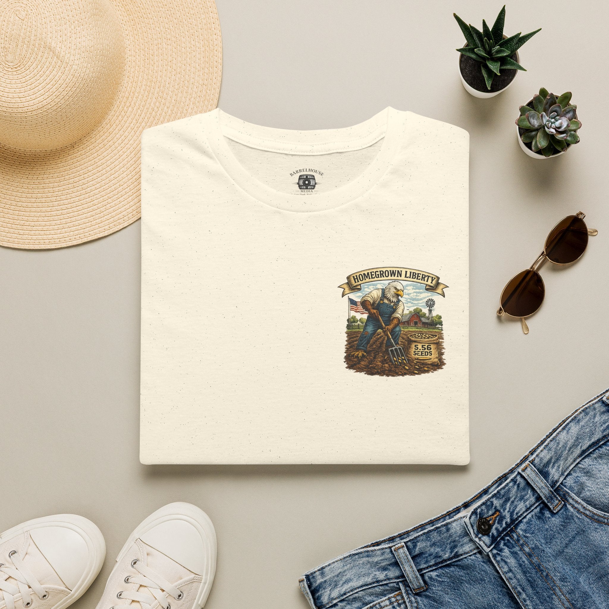 T-Shirt — Homegrown Liberty Farm Graphic Tee