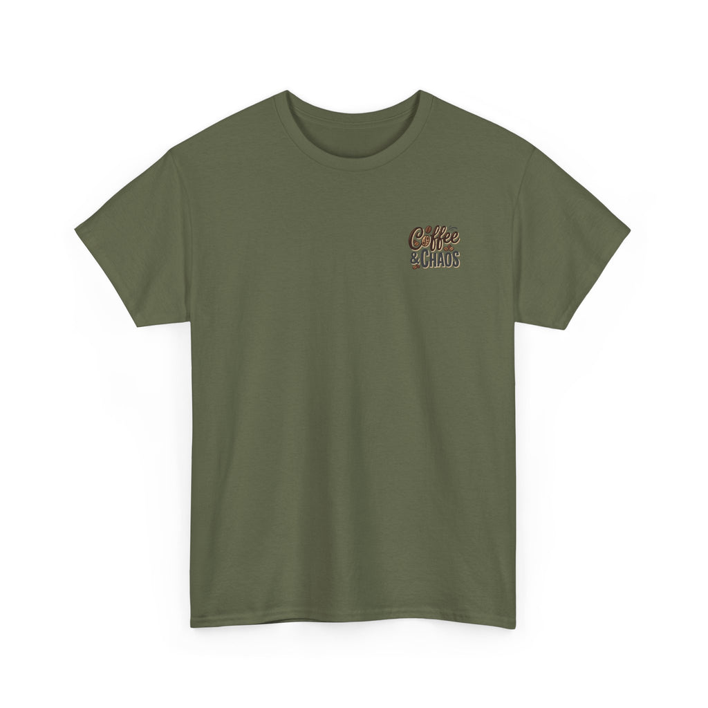 Coffee & Cocktails Tee — “Today Calls for Morning Double Espresso Lattes & Evening Espresso Martinis” Graphic T-Shirt