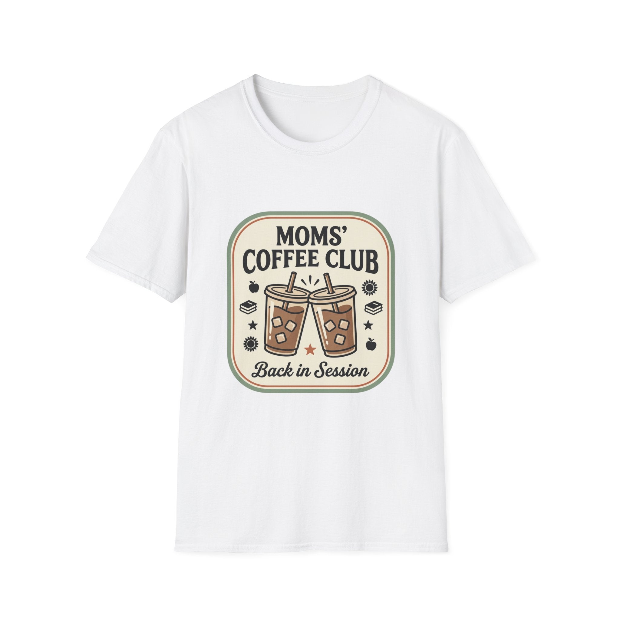 Moms' Coffee Club T-Shirt — "Back in Session" Retro Coffee Graphic