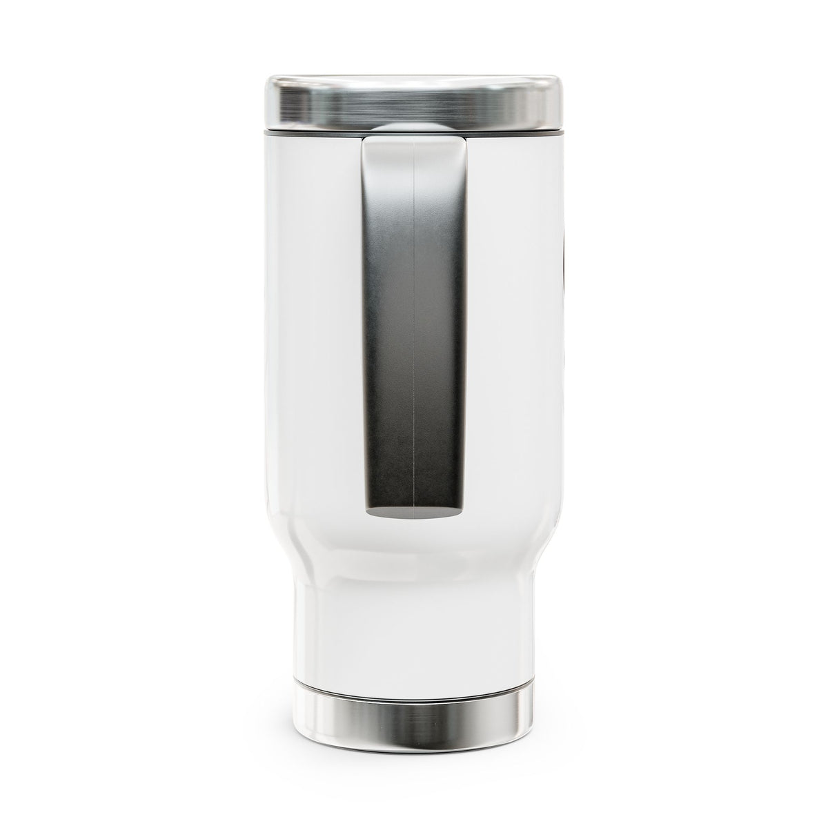 Coffee & Chaos Stainless Steel Travel Mug — 14oz Insulated with Handle