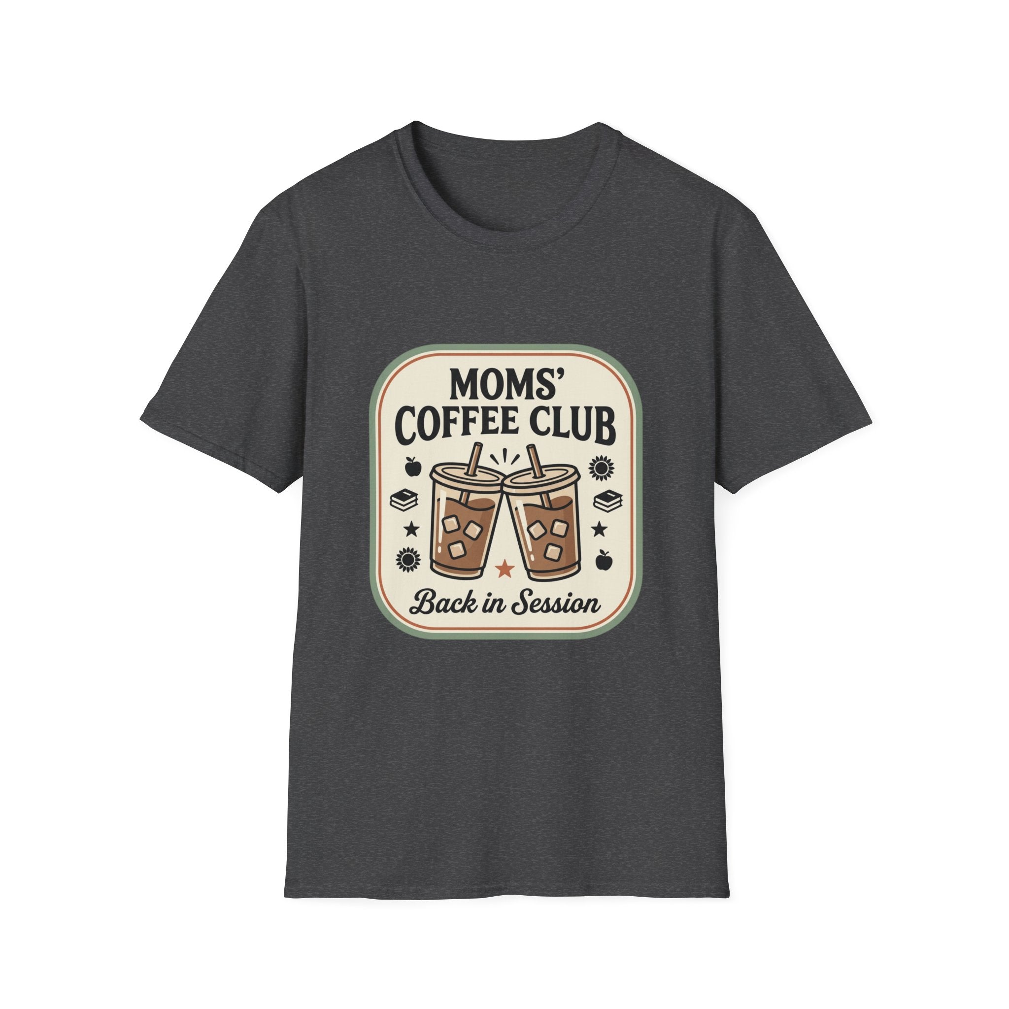 Moms' Coffee Club T-Shirt — "Back in Session" Retro Coffee Graphic