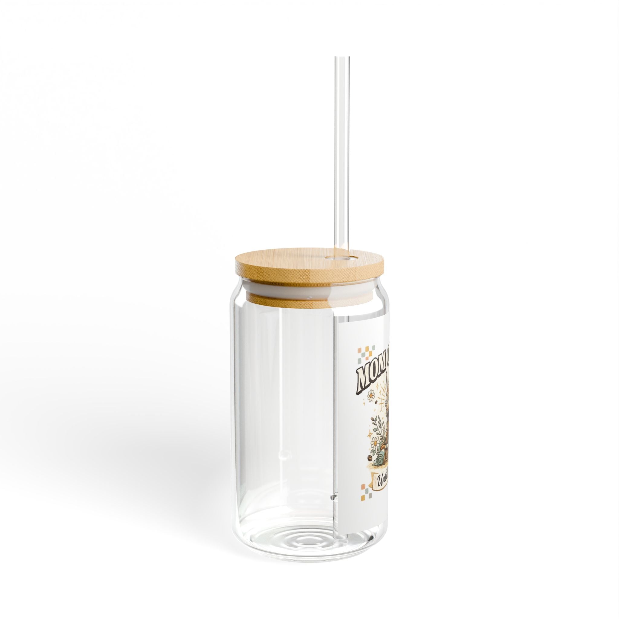 Sipper Glass - "Mom Off Duty Until 3:00 PM" Beach Vibes Tumbler