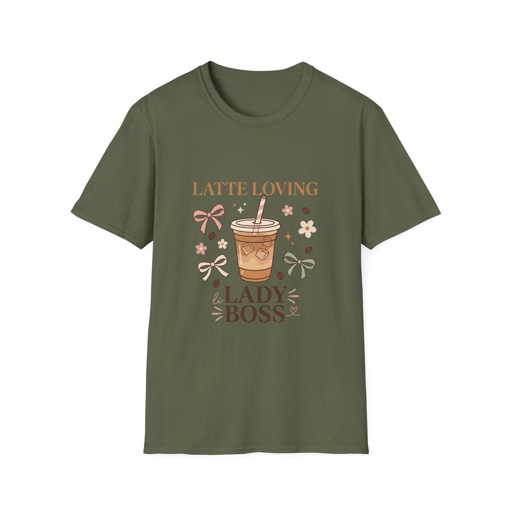 Latte Loving Lady Boss T-Shirt