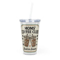 Moms' Coffee Club Tumbler with Straw — 'Back in Session' Iced Coffee Travel Cup
