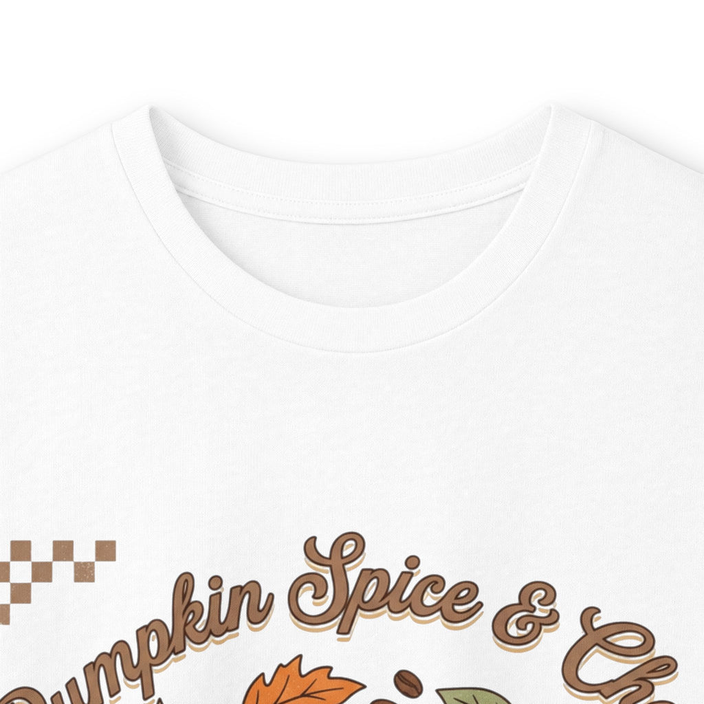 Pumpkin Spice & Cheers Long Sleeve Tee — Fall Pumpkin Coffee Shirt