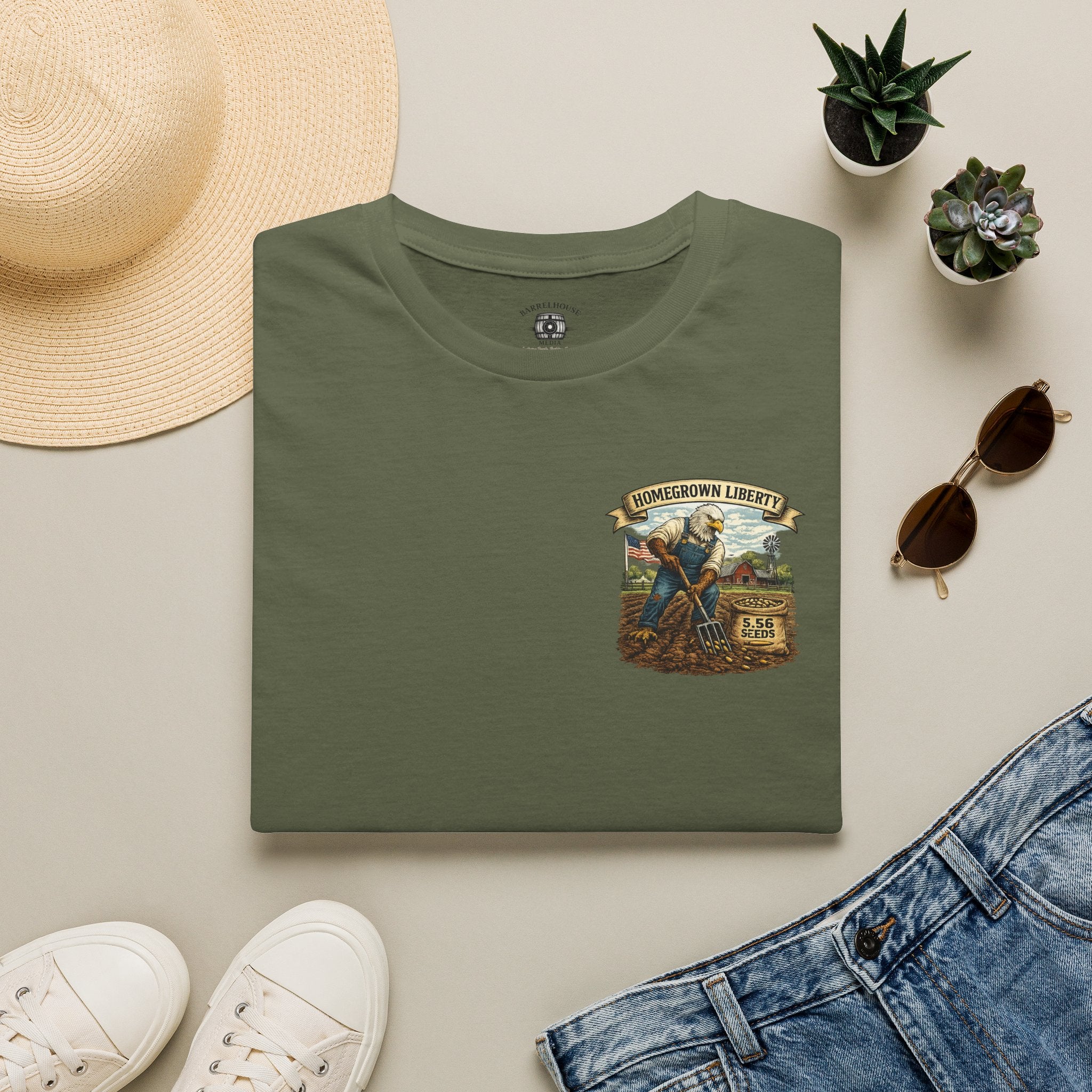 T-Shirt — Homegrown Liberty Farm Graphic Tee